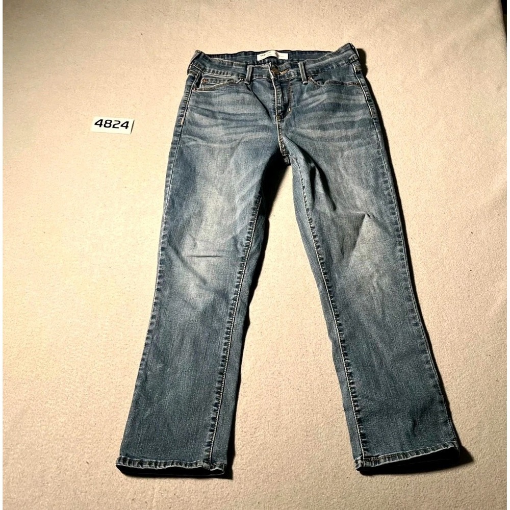 Signature By Levi Strauss & Co. Jeans Women 2 Blue Denim Mid Rise Capri Straight